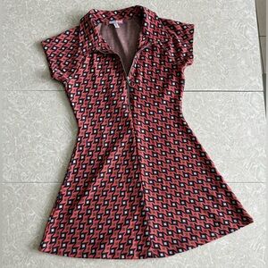 urban outfitters arla zip-up mini dress